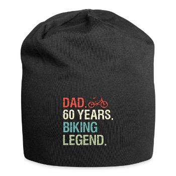 Lustige Fahrrad Sprüche Dad 60 Geburtstag Biker - Jersey-Beanie - Schwarz - Vorne
