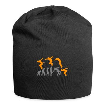 Parkour Parkour Runner Obstacle Parkour Evolution - Jersey Beanie - black - Front