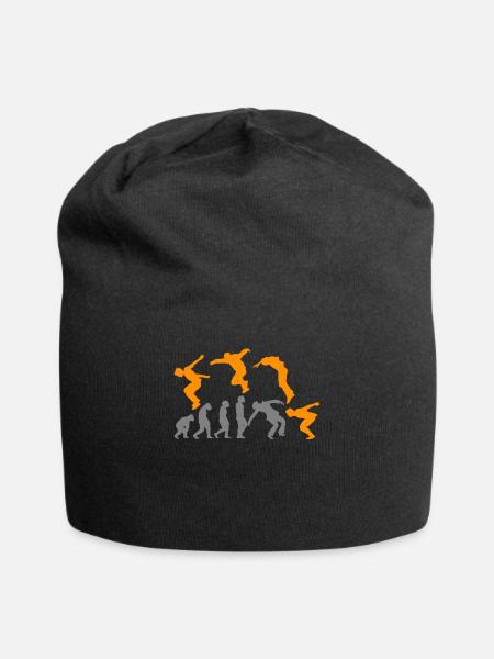 Parkour Parkour Runner Obstacle Parkour Evolution - Jersey Beanie - black