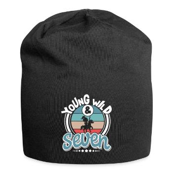 7 years Ritter Children's Birthday Party - Jersey Beanie - black - Front