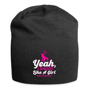 Arc-en-ciel Arc archer archery - Bonnet en jersey - noir - Devant