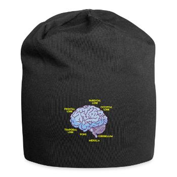 Anatomy of a brain - Jersey Beanie - black - Front