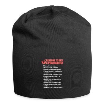 Pharmacie pharmacie pharmacienne cadeau - Bonnet en jersey - noir - Devant