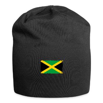 Jamaica Herzschlag Flagge Vintage Jamaica - Jersey-Beanie - Schwarz - Vorne