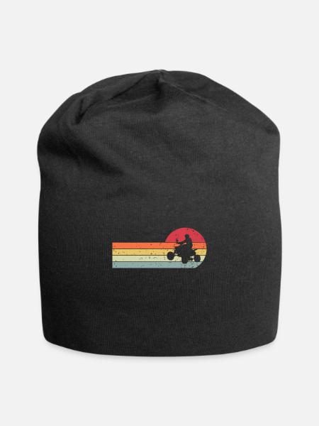 Quad - Jersey-Beanie - Schwarz