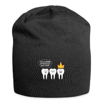 Dentiste Dentiste Dentiste Dentist Dents Cadeau - Bonnet en jersey - noir - Devant