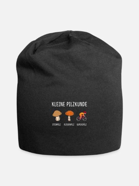 Kleine Pilzkunde Glückspilz Radfahrer Rennrad - Jersey-Beanie - Schwarz