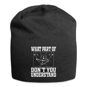 Basketball Coach Tactics Streetball Gift - Jersey Beanie - black - Front