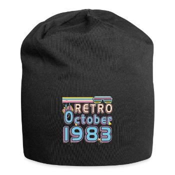 1983 En Octobre Rétro Cadeau - Bonnet en jersey - noir - Devant