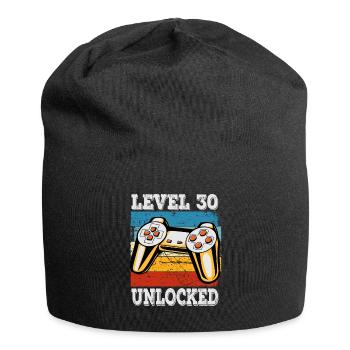 Men's Level 30 Unlocked Birthday Shirt Gamer - Jersey Beanie - black - Front