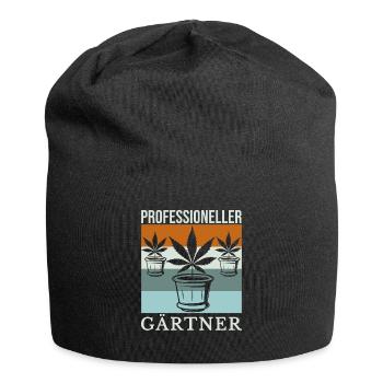 Professioneller Gärtner Weed Design - Jersey-Beanie - Schwarz - Vorne