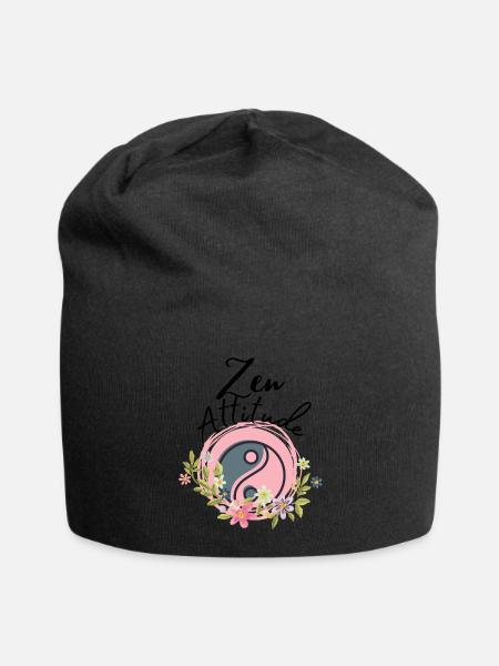Zen attitude ! Idée cadeau Zen - Bonnet en jersey - noir