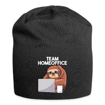 Team Home Office Sloth Home Office Laptop - Jersey Beanie - black - Front