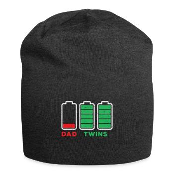 Dad Low Charge Battery Twins Full Charge Battery - Jersey-Beanie - Anthrazit - Vorne