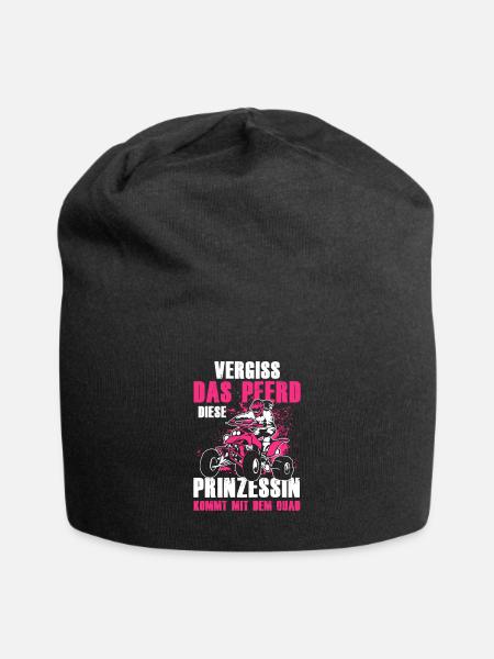 Vergiss Das Pferd Prinzessin Quad - Jersey-Beanie - Schwarz