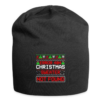 Error 404 Christmas Sweater Not Found Computer - Jersey-Beanie - Schwarz - Vorne