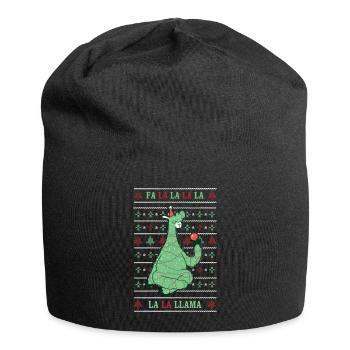 Llama Hässlicher Weihnachtspulli Geschenk - Jersey-Beanie - Schwarz - Vorne