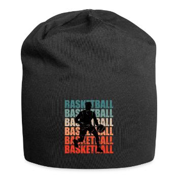 Basket basket basket-ball - Bonnet en jersey - noir - Devant