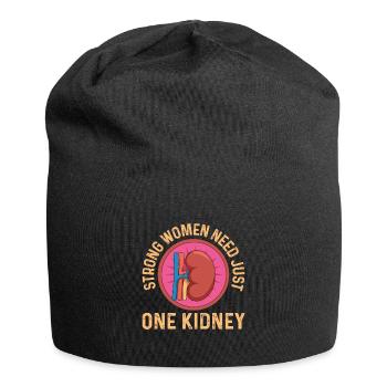 Kidney Quote for your Kidney Donor Wife - Jersey Beanie - black - Front