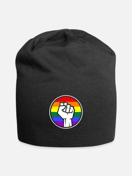 LGBT - Jersey-Beanie - Schwarz