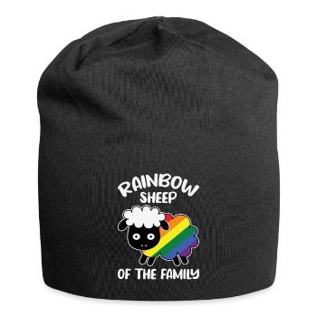 LGBT Rainbow Gay Heart Homosexualité - Bonnet en jersey - noir - Devant