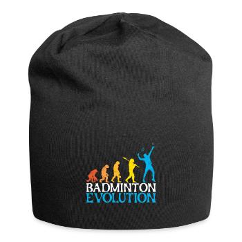 Badminton Evolution Affe Badmintonspieler - Jersey-Beanie - Schwarz - Vorne