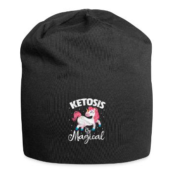 Régime céto - Bonnet en jersey - noir - Devant