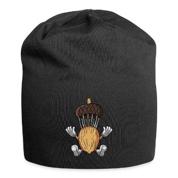 Parachute Acorn Oak Tree - Jersey Beanie - black - Front