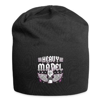 Heavy Girl Rocker Bride Heavy Metal Rocker Women - Jersey Beanie - black - Front
