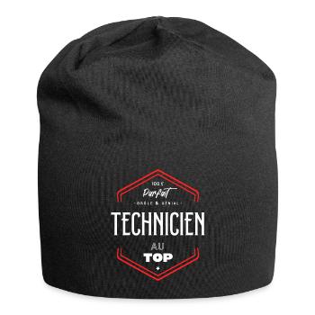 Technicien parfait et au top - Bonnet en jersey - noir - Devant