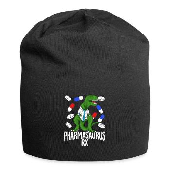 Pharmacy T-Rex Pharmacy Pharmacist Gift - Jersey Beanie - black - Front