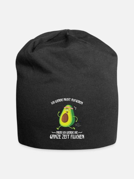 Ich Werde Nicht Aufgeben Läufer Avocado Joggen - Jersey-Beanie - Schwarz