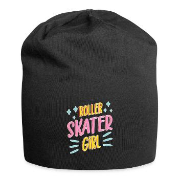 Rollschulaufen Roller Skater Girl Roller Skating - Jersey-Beanie - Schwarz - Vorne