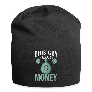 This Guy loves Money - Jersey-Beanie - Schwarz - Vorne