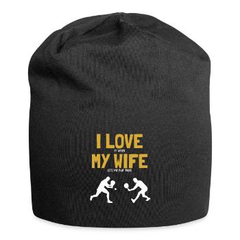 J'Aime Ma Femme Padel Tennis Padel Tennis Padel - Bonnet en jersey - noir - Devant