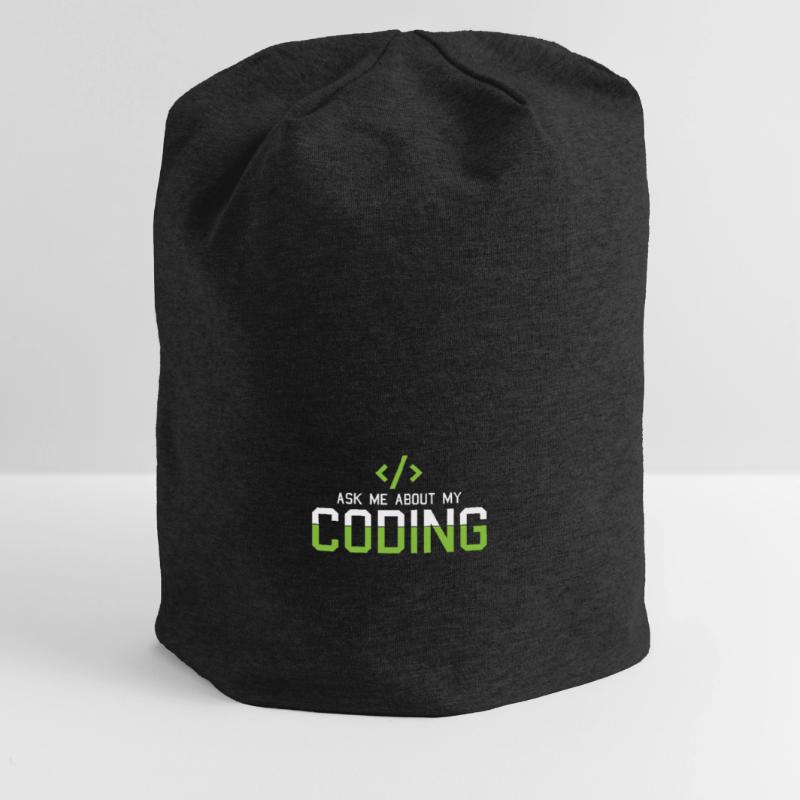 Hacking Programmierer Hacker Code Coding Geschenk Jersey-Beanie