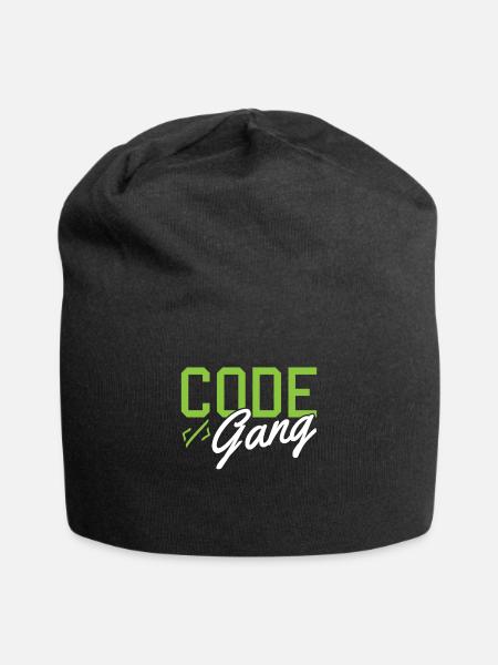 Hacking Programmierer Hacker Code Coding Geschenk - Jersey-Beanie - Schwarz