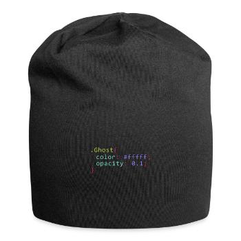 Geist im CSS Format Code für ein Gheis für - Jersey-Beanie - Schwarz - Vorne