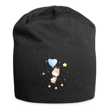 Adorable Giraffe In Space - Jersey Beanie - black - Front