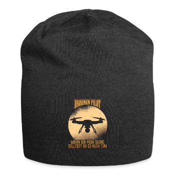 Drohne Drohnen Pilot - Jersey-Beanie - Anthrazit - Vorne