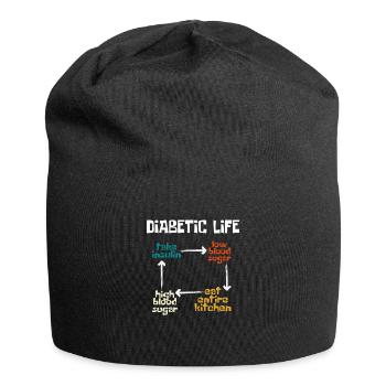 Diabetic life Diabetes Insulin - Jersey Beanie - black - Front
