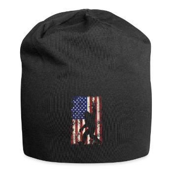 Bigfoot USA Big Foot America Sasquatch Cadeau - Bonnet en jersey - noir - Devant