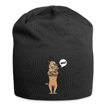 Stubborn Laekenois Dog Belgian Shepherd - Jersey Beanie - black - Front