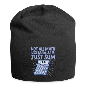 Funny Math Math Nerd Gift Sayings - Jersey Beanie - black - Front