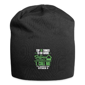 Real Estate Agent Real Estate Agent Gift - Jersey Beanie - black - Front