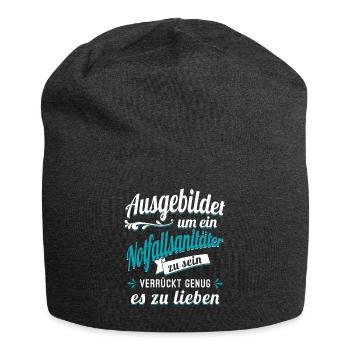 Notfallsanitäter Sanitäter Auszubildender Azubi - Jersey-Beanie - Anthrazit - Vorne