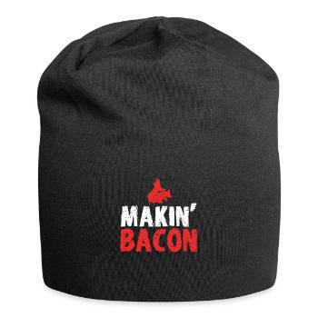 Bacon Gift Food Bacon - Jersey Beanie - black - Front
