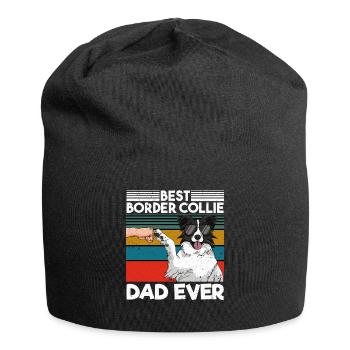 Best Collie Dad Ever Bester Hunde Papa Vatertag - Jersey-Beanie - Schwarz - Vorne