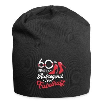 60 und immer noch aufregend und fabelhaft - Jersey-Beanie - Schwarz - Vorne
