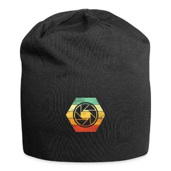 Fotograf Fotografie Fotografieren Bunt - Jersey-Beanie - Schwarz - Vorne